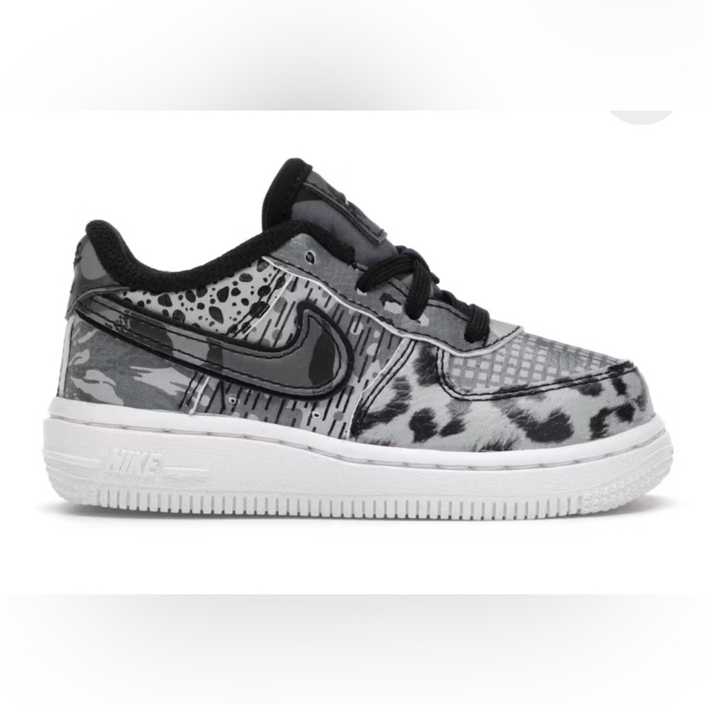 Nike -Kids' Air Force 1 -Low City of Dreams - Black & Gray Sneakers - Size:US 5C
